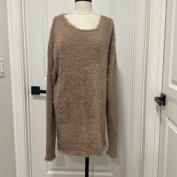 H&M Sweaters - H&M Divided teddy soft plush oversized water long sleeve fall large brown Sherpa